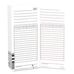 Acroprint 09-9111-000 - TIME CARD FOR ES1000 ELECTRONIC TOTALIZING PAYROLL RECORDER, 100/PACK