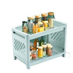 XSZLYTWR Seasoning storage rack, household kitchen, rotatable seasoning storage rack, adjustable oil, salt, soy sauce, vinegar seasoning can rack #15