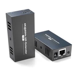 Elalight 4K HDMI Extender Over Single Cat5e/6/7 Cable, 4K@60Hz, HDMI Balun Over Ethernet Extender Up to 200 ft, Supports Loop Out Zero Latency IR Control POE EDID HDCP 2.2 YUV 444
