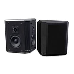 Fluance Elite High Definition 2-Way Bipolar Surround Speakers for Wide Dispersion Surround Sound in Home Theater Systems - Black Ash/Pair (SXBP2)