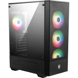 MSI Mid-Tower PC Gaming Case – Tempered Glass Side Panel – 4 x 120mm aRGB Fan – Liquid Cooling Support up to 240mm Radiator x 1 – MAG Forge 112R