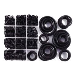 Litorange Silicone 580PCS 45A Universal Black O-Ring Sealing Gasket Washer Seal Assortment Set (Better Than Rubber) for Plumbing,Automotive,General Repair 15 Size with Case