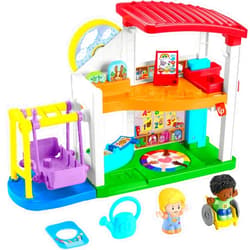 Fisher-Price Little People Toddler Playset Play for All School with 2 Figures & 2 Accessories for Preschool Pretend Play Ages 1+ Years