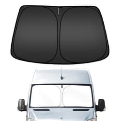 ARISMOTOR Windshield Sun Shade for Freightliner/Mercedes Benz Sprinter 1500 2500 3500 4500 2007-2025, Custom Fit Foldable Front Window Sunshade Sun Visor Protector, Block UV Rays Keep Your Car Cooler