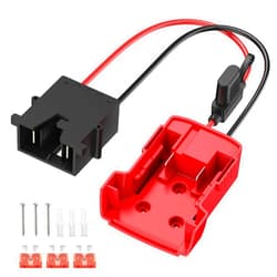 Kzreect Power Wheels Adapter for Milwaukee M18 Battery Adapter, 18V Power Wheels Battery Conversion Kit with Fuse Holder and Wire Harness Connector Compatible with Fisher-Price 12V Power Wheels