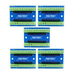 Aideepen 5pcs Nano V3.0 Expansion Board V3.0 Breakout Board Screw Terminal Adapter Shield Nano V3.0 AVR ATMEGA328P-AU Module