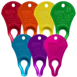 The Tick Key The Original Tick Key -Tick Detaching Device - Portable, Safe and Highly Effective Tick Detaching Tool (Rainbow 7 Pack)