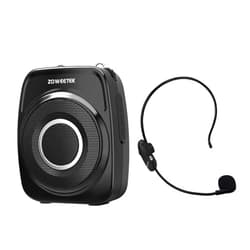 ZOWEETEK Wireless Voice Amplifier for Teachers with 2 Microphone,20W 2500mAh,Work of 12hrs, Portable Speaker with Microphone, Bluetooth Voice Amplifier for Classroom, Meeting, Fitness, Speech,Training