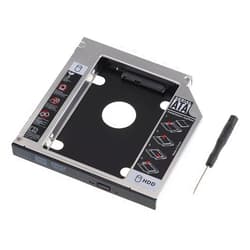SZYIKUER SATA Hard Drive Caddy, Universal 12.7 mm SATA to SATA 2nd SSD HDD Hard Drive Caddy Adapter Tray Enclosures for DELL HP Lenovo ThinkPad ACER Gateway ASUS Sony Samsung MSI Laptop