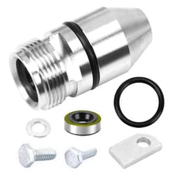 Dairrr Fuuu 345215 Speedometer Gear Housing for GM TH350 Transmission 1969 & Up, Speedometer Bullet Housing Kit Come with Metal Wrapped Seal Kit and Retainer Bracket, 7 Pcs