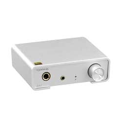KGUSS Topping DX1 Mini Stereo DAC Headphone Amplifier Combo - 280mW x2 Powerful Output Two-Stage GAIN Switch USB Chargable Discrete LNRD AK4493S XU208 384kHz/32bit Native DSD256 HiFi Home Audio (Sliver)