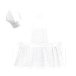 TINAYAUE Newborn Photography Prop Cute Baby Chef Outfits 5-12 Months Boys Girls White Chef Hat Apron Set Little Chef Costume