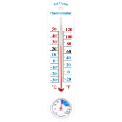 AikTryee Outdoor/Indoor Thermometer Hygrometer Humidity Meter Thermometers Temperature Humidity Gauge Meter with Fahrenheit/Celsius ℉/℃ for Patio Field Cellar Garden Humidors Greenhouse Closet by AikTryee