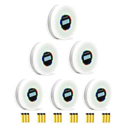 Yfwsrecinoe 6 Pack Upgraded Combination Smoke and Carbon Monoxide Alarm Detector, Dual Sensor Smoke Alarm&Carbon Monoxide Detector (Includes Battery)