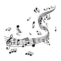 Xthrotsenk Music Note Wall Decals Music Notes Stickers Musical Notes Musical Decor for Room, Studio, Dance Room, Living Rooms, DIY, Black