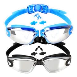 EverSport Kids Swim Goggles, Pack of 2 Swimming Goggles for Children Teens, Anti-Fog Anti-UV Youth Swim Glasses for Age4-16
