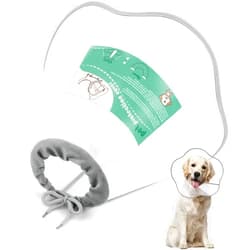 Supet Dog Cone Adjustable Pet Recovery Collar Dog Surgery Cone Protective Dog Cone Collar for Large Small Dogs After Surgery, Plastic Dog Cats Neck Cone of Shame E-Collar Anti-Bite Lick Wound Healing