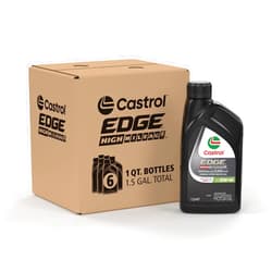 Castrol EDGE High Mileage 10W-40 Advanced Full Synthetic Motor Oil, 1 Quart, Pack of 6