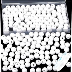 EVERMARKET 100pcs Golf Ball Beads with 5.5 Yard Elastic Rope,Acrylic Sports Beads DIY Spacer Bead for Necklace Bracelet Keychains Handmade Jewelry Making Accessories Craft Supplies,12mm (Golf)