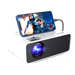 SMONET Movie Projector, SMONET 1080P HD Projector 7500L Home Projector Video TV Projector Mini Portable LED Projector Outdoor Indoor Wall Compatibale with TV Stick Laptops PC PS5 HDMI USB