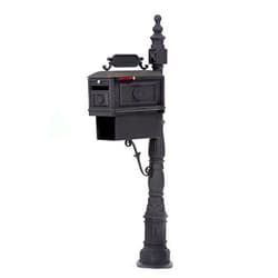 Better Box Mailboxes Locking Victorian Barcelona Decorative Cast Aluminum Better Box Mailbox with Paper Box Black
