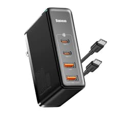 Baseus USB C Charger, Baseus 100W 4-Port GaN II Charging Station, Fast USB C Charger Block for iPhone 12/12 Pro/12 Pro Max/SE/11/XR/XS, Samsung, MacBook Pro/Air, iPad, Laptops, AirPods, Apple Watch, Black
