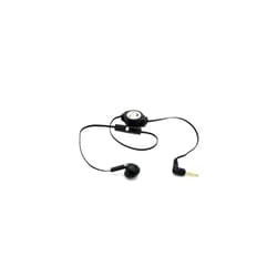 Fonus Black Retractable 3.5mm Mono Handsfree Headset Earphone Single Earbud with Microphone for iPhone 5S, 5C, 5, 5G - iPhone 4S 4 3GS (AT&T, T-Mobile, Alltel, Boost, Virgin Mobile, Sprint, Verizon, Net10, Straight Talk, Cricket, US Cellular)