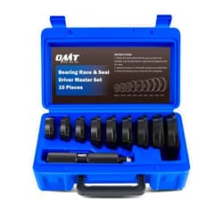 Orion Motor Tech Bearing Press Kit, 10pc Bearing Race and Seal Driver Set with Seal Driver and 9 Bearing Adapters, Seal Installer Bearing Driver Kit for Bearing Installation, with Blue Case