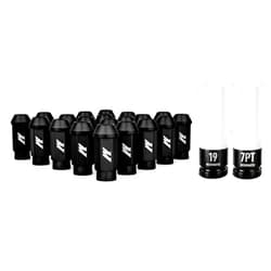 Mishimoto Aluminum Locking Black Lug Nuts Set, M12x1.5, 20 Pieces