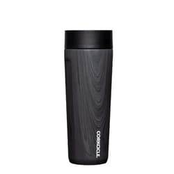 Corkcicle Commuter Cup Travel Mug with 360° Sip Lid, Burnt Wood, 17 oz – Insulated Coffee Mug with Lid Keeps Beverages Cold 18 Hours, Hot 5 Hours – Cupholder Friendly & Spill-Proof Slim Tumbler