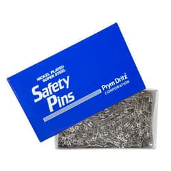 Dritz 512100 #2 Steel Safety Pins with Nickel Finish, 1-1/2