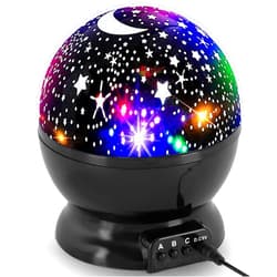 Ruiioo Kids Star Projector Night Light, Nebula Star Projector 360 Degree Rotation, Birthday Gifts for Girl Boy Kids Bedroom, Glow in The Dark Stars Moon for Child Asleep Peacefully