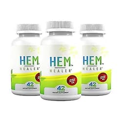 Hem Healer Hemorrhoid Treatment for Hemorrhoid Relief, Reduce Swelling and Inflammation, Soothe Itching, Burning, and Irritation, 100% Safe & Natural, Vegan - Vegetarian Friendly (42 Capsules) 3