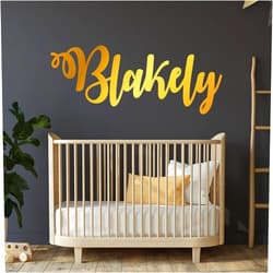 WallTag Name Wall Decal, Name Sign, Custom Name Sticker, Nursery Decal, Boys Room, Girls Room, Personalized Name, 36 Fonts to choose from