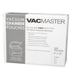 VacMaster 40722 3-Mil Vacuum Chamber Pouches, 8-Inch by 10-Inch, 500 per Box