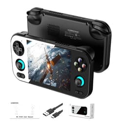 Ayhgicxt Anbernic RG476H Retro Handheld Game Console 4.7-inch LTPS in-Cell Screen No Card Android 13 System 128G Storage Support AI Functions 3D Hall Effect Joystick WiFi Bluetooth HD and TV Output Black