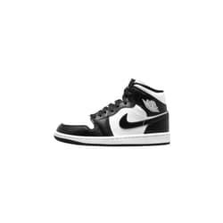 NIKE Women's Air Jordan 1 Sneaker, White Black Panda Mid, 7