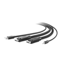 Belkin Dual-Head DP to DP KVM Combo Cable, 6'