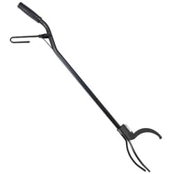Sunnydaze Decor Sunnydaze 36-Inch Log Grabber Tongs - Outdoor Fire Pit Tongs - Spring Lever Action - Black