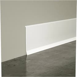 Moleney Flexible Wall Baseboard Molding Trim, 4 inch Self-Adhesive Vinyl Floor Base, Peel and Stick Rubber Base Moulding(White, 40ft)