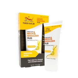 Tiger Balm Neck & Shoulder Rub, 50 g – Shoulder and Neck Topical Relief Cream – Sore Muscle and Joint Relieving Cream – Effective Tension and Discomfort Relief Rub – 2 Pack