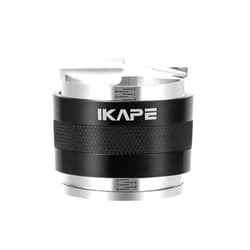 IKAPE Coffee Products, 53mm Coffee Distributor & Hand Tamper, Adjustable Depth Espresso Distributor Fits All 53mm Espresso Portafilter, Compatible with 54MM Breville Bottomless Portafilter (Black)