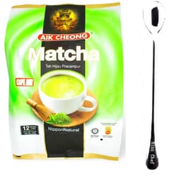 NineChef Aik Cheong Matcha Kopi Pracampur (1 Pack)+ one NineChef Spoon
