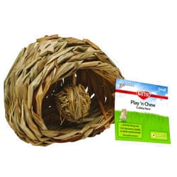 Kaytee Play n Chew Cubby Nest for Small Animals, Small