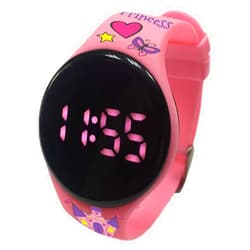 Kidnovations USA Premium Princess Potty Reminder Watch – Flashing Lights, Multiple Alarm Modes with a Discreet Mode I Rechargeable, Water Resistant, Kids, Toddlers, Boys & Girls Potty Training Watch