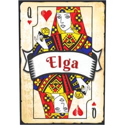 Nicole iT alia Publishing Elga: Taccuino A5 | Nome personalizzato Elga | Regalo di compleanno per moglie, mamma, sorella, figlia ... | Design: carte da gioco | 120 pagine a ... formato A5 (14.8 x 21 cm) (Italian Edition)