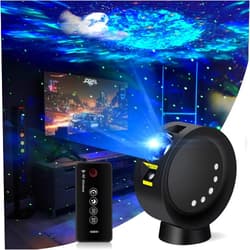 LitEnergy LED Sky Projector Light, Galaxy Lighting, Nebula Star Night Lamp with Base and Remote Control for Gaming Room, Home Theater, Bedroom , or Mood Ambiance (Black)