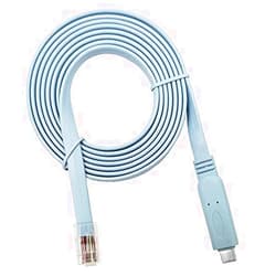Directly Distributed FTDI USB-C to RJ45 Console Cable 6ft Compatible/Replacement for Cisco/Windows 7, 8 / Vista/MAC/Linux / RS232 Switch Router (USB-C)
