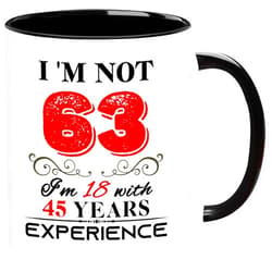 ERYUWOZA 63th Birthday Mug for Women Men, 1962 Turning 63 Year Old Birthday Gifts for Mom, Dad, Grandma, Grandpa, Wife, Husband, Daughter, Sister, Best Friends, Coworkers, Her, Him, 11oz Coffee Cup