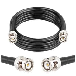 MOOKEERF BNC Male to BNC Male Coax Cable 10ft, 50 Ohm RG58 Coaxial Cable with BNC Connectors
